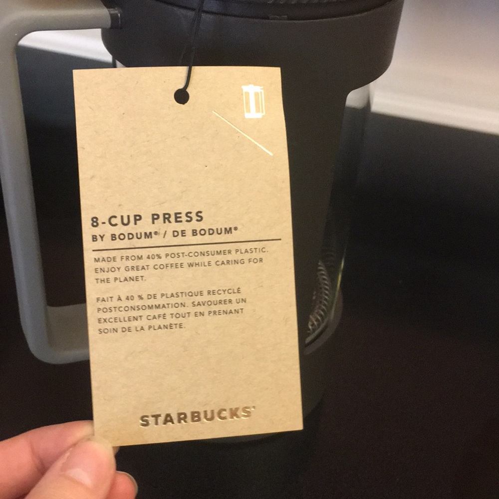 Brand new Starbucks French Press + free gift
